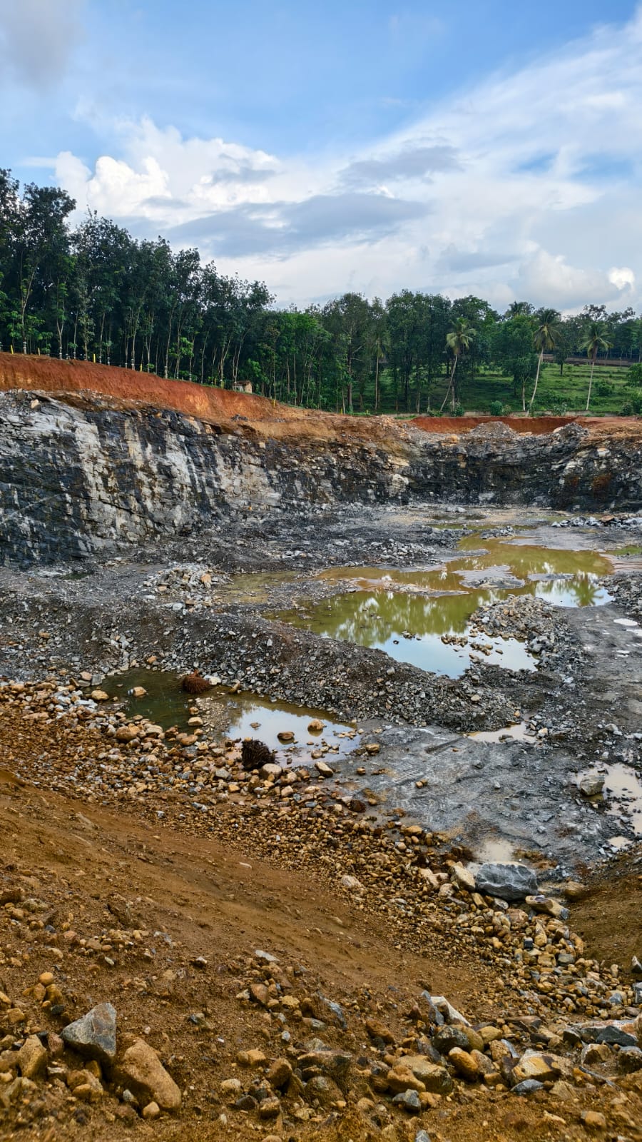 Granite quarry pit at Siyad Kunnathan Granites PVT LTD